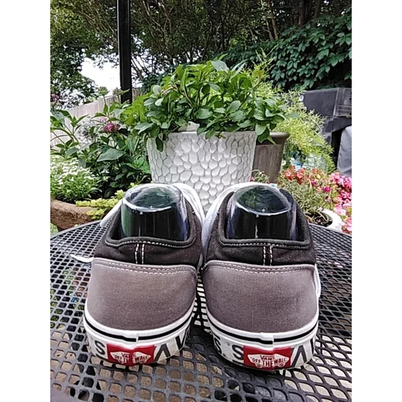 Men's Vans Sneakers Size 13 Gray and Black - Picture 5 of 8